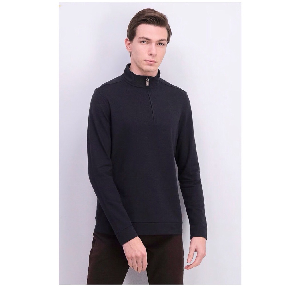 FAIRLANE Performance Golf Pique Mens Navy Blue L Shirt